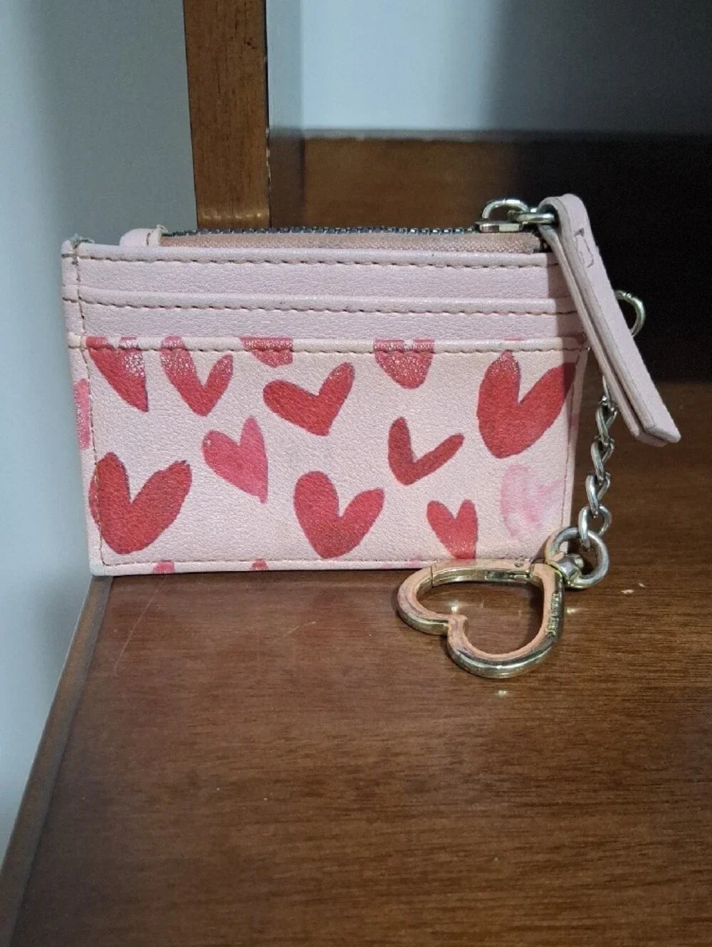 Juicy Couture Pink Heart Cardholder Keychain